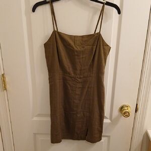 Forever 21 Army Green Spaghetti Strap Dress
